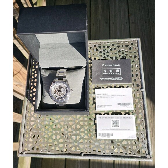 Orient Star Skeleton Automatic F6F4-UAF0 Japan Open Heart Stainless Steel Watch - Picture 4 of 16